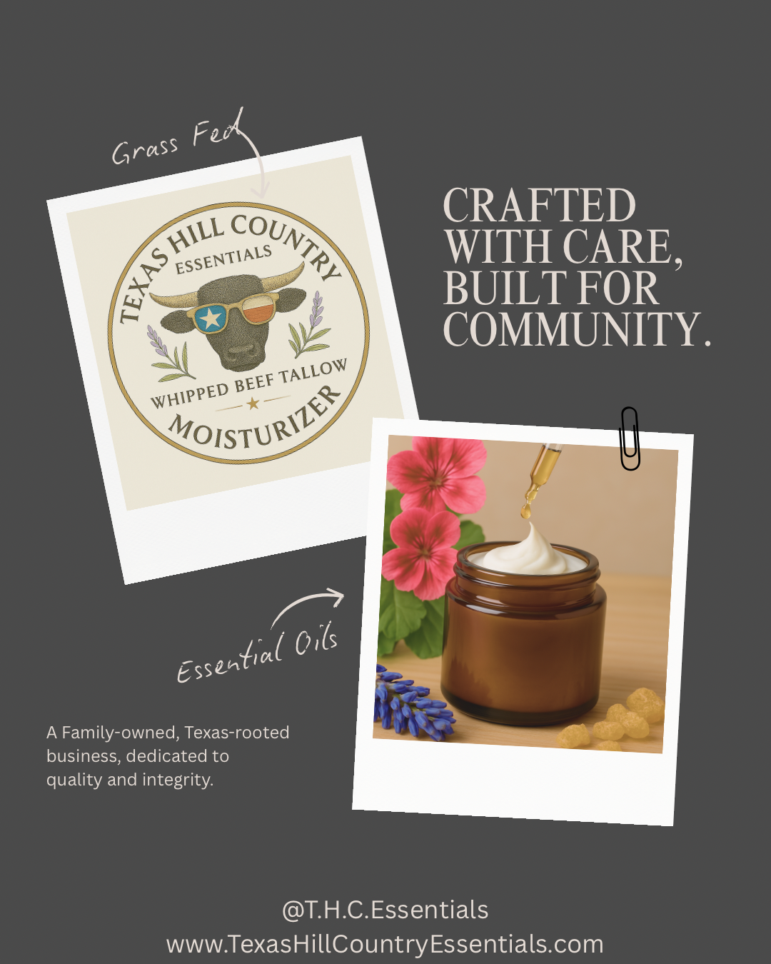 Texas Hill Country Essentials - Wholesale Body Cream/Lotion - Wide Open Spaces- Whipped Beef Tallow Moisturizer5