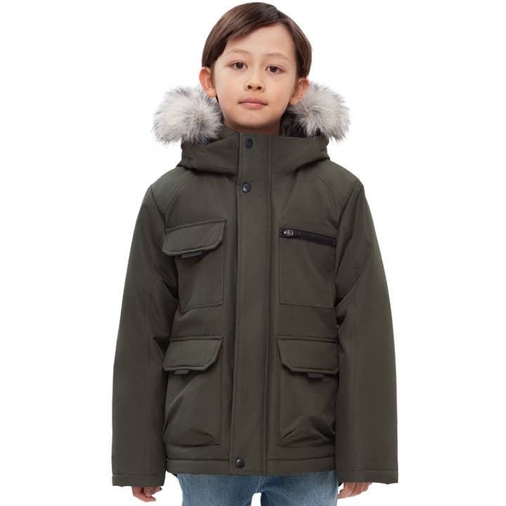 Rokka & Rolla - Wholesale Parka - Kids - Boys' Ripstop Parka Jacket Fleece Lined Winter Coat24