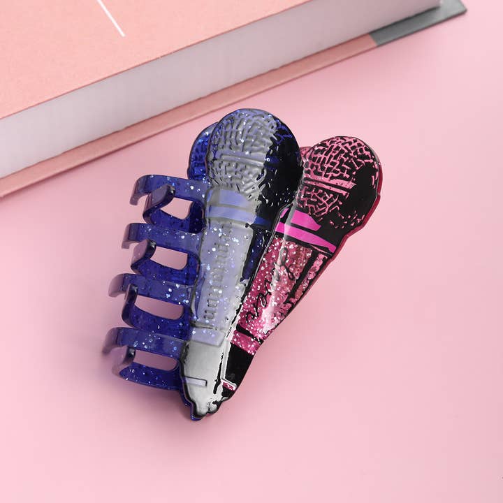 MKS America - Wholesale Hair Clip - Women's - Swifties Taylor Microphone Midnight Album claws3