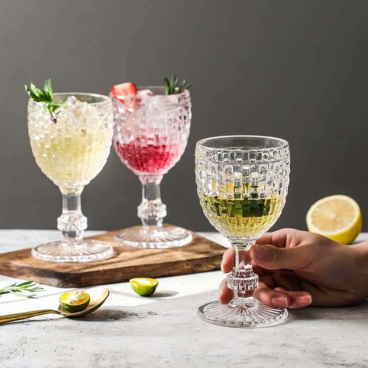 Everest Global - Wholesale Wine Glass - Weave Collection Goblet Glass set of 61