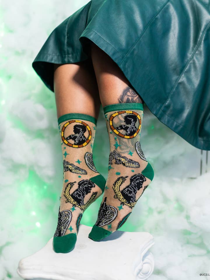 Calzino a Rete Brillante Wicked All Roads Lead to Oz per la vendita all'ingrosso da parte di Sock Candy