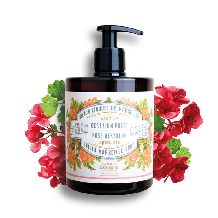 Panier Des Sens - Wholesale Hand Soap/Wash - Liquid Marseille Soap 500ml | Rose Geranium