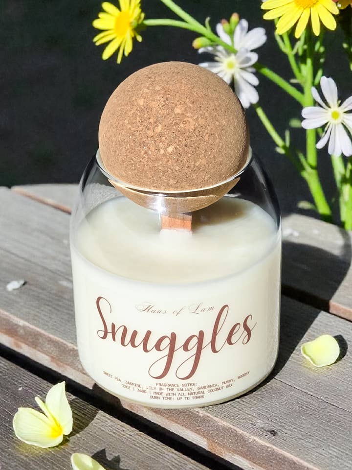 Snuggles Scented Candle for wholesale by Haus Of Lam