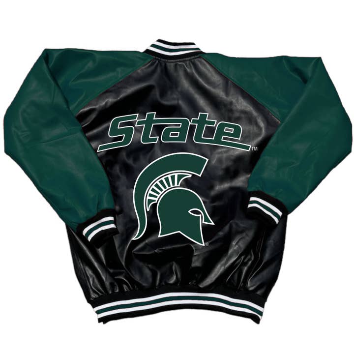 Michigan State Varsity Letterman Jacket for wholesale by Lojo Collegiate Apparel