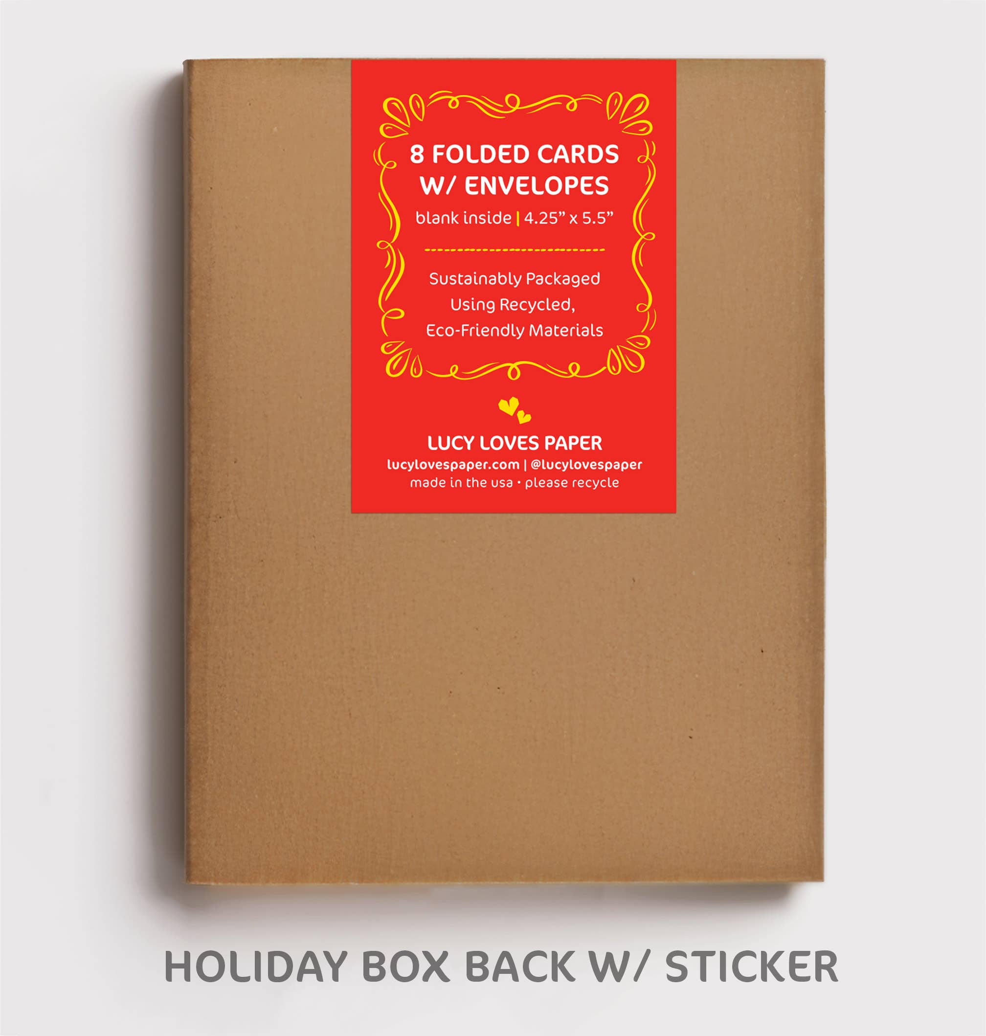 Lucy Loves Paper - Wholesale Christmas Card - Bookish Little Christmas | Box set w/8 holiday cards 2