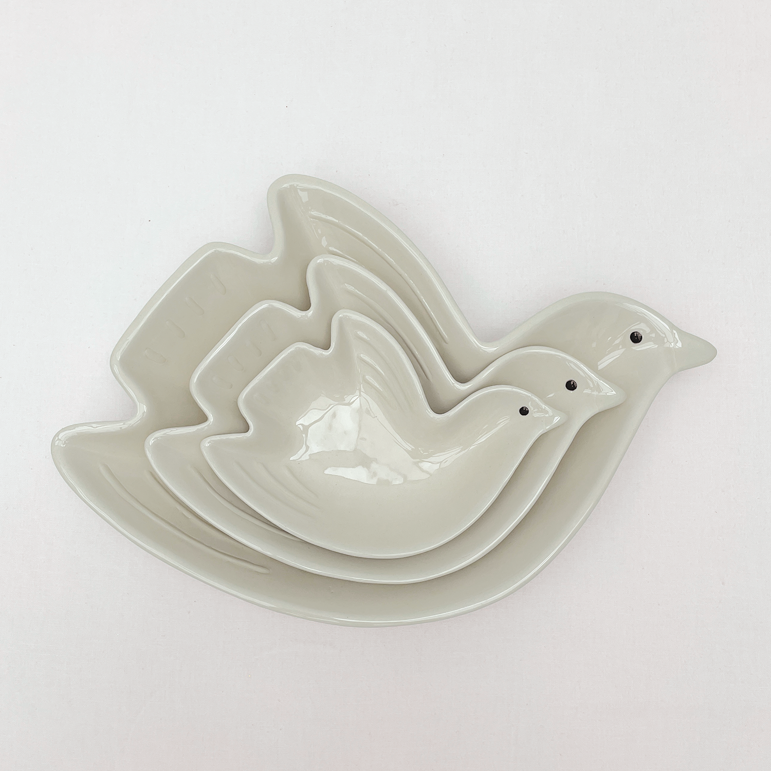 Opjet Paris - Wholesale Dish - Tweet bird sand dish gm L30.5 W20.7 H5cm3