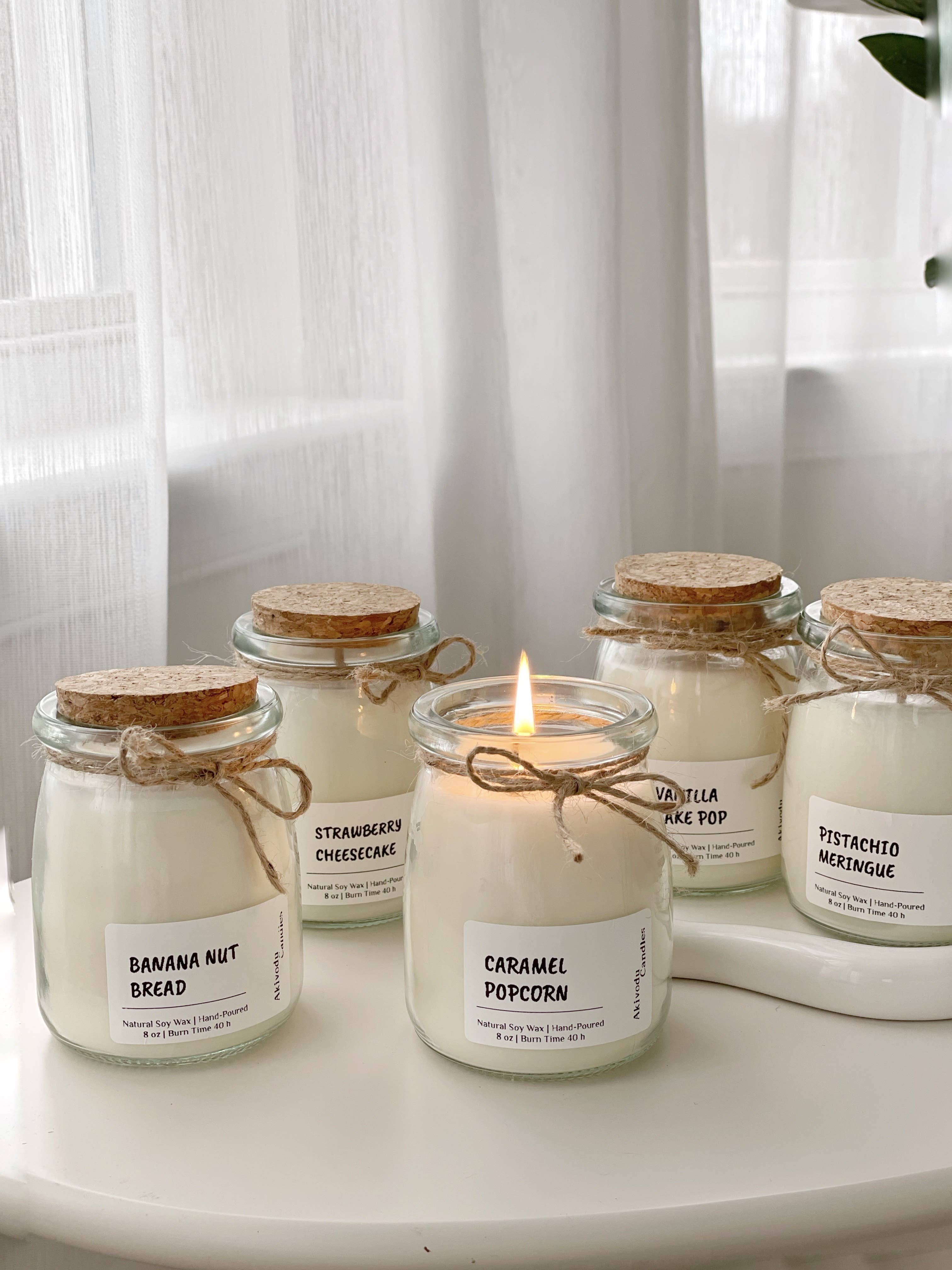 Akivodu Candles - Vendita all'ingrosso Candela in vasetto - Candela alla Meringa di Pistacchio 7 oz1