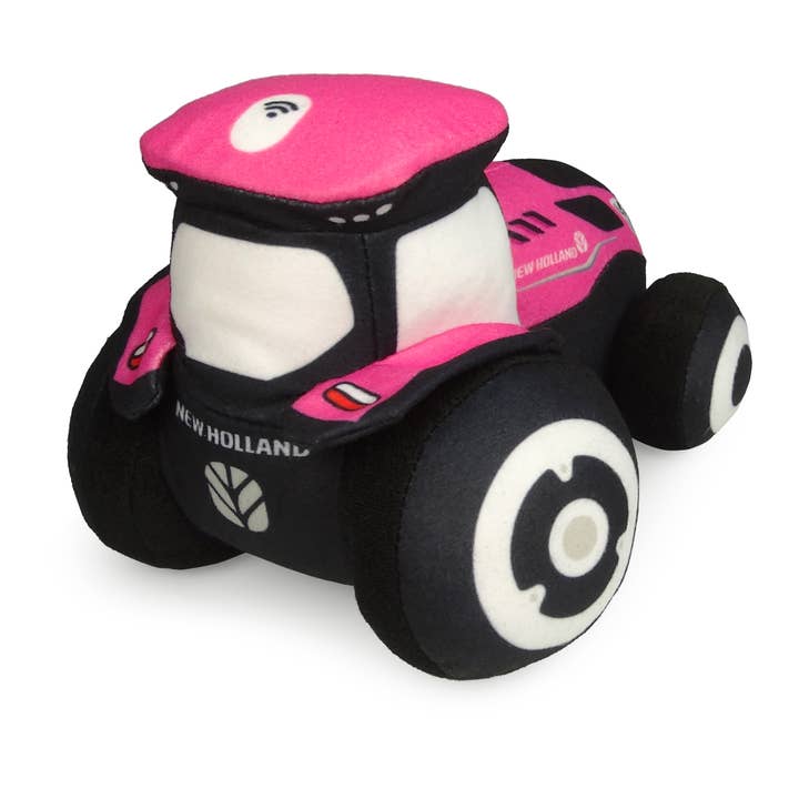 American Hobbies & Merchandising - Wholesale Stuffed/Plush Toy - Kids & Baby - UH Kids Pink New Holland T7 Tractor - Small size - Plush Toy