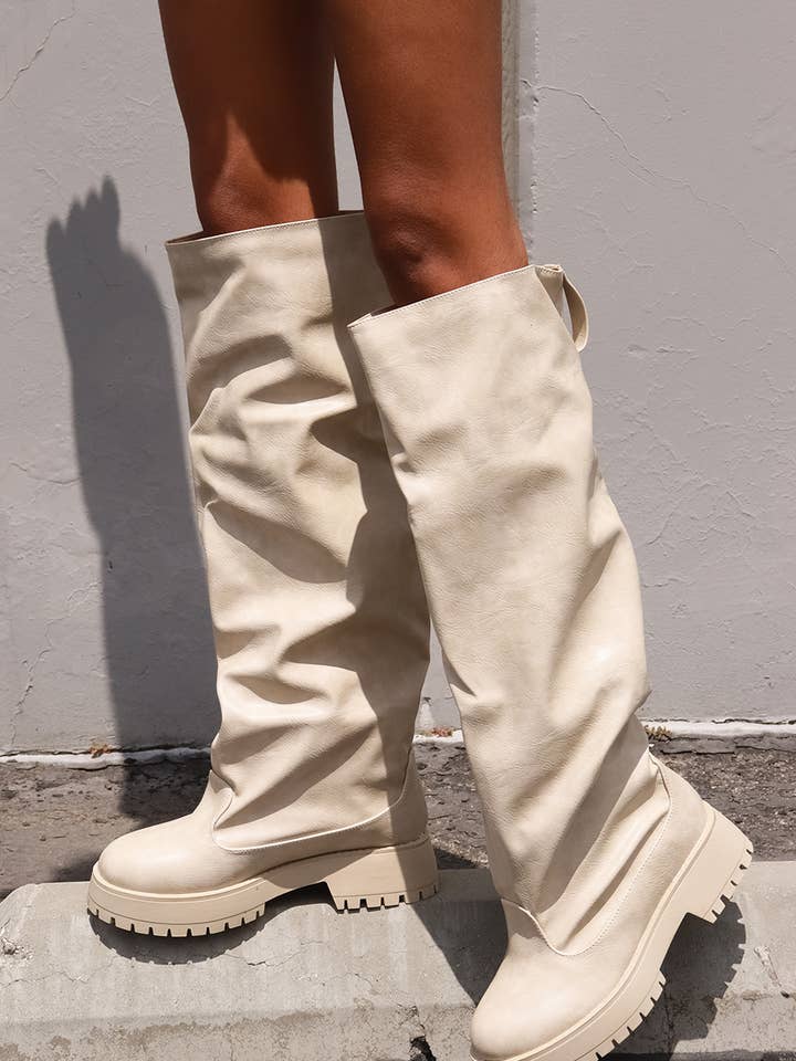 Lemonade Shoes – Engroshandel Støvler - Dame – CITY OF GOD høje slaskede støvler med robust sål10