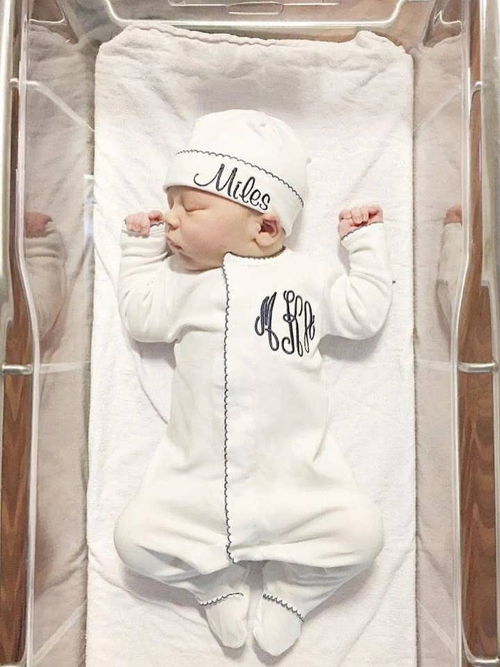 SK Blanks - Venta al por mayor Peto - Bebés - Blanco con borde azul marino0