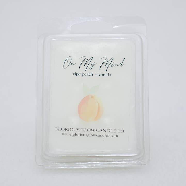 On My Mind 2.5 oz Soy Blend Wax Melt for wholesale by Glorious Glow Candle Co.