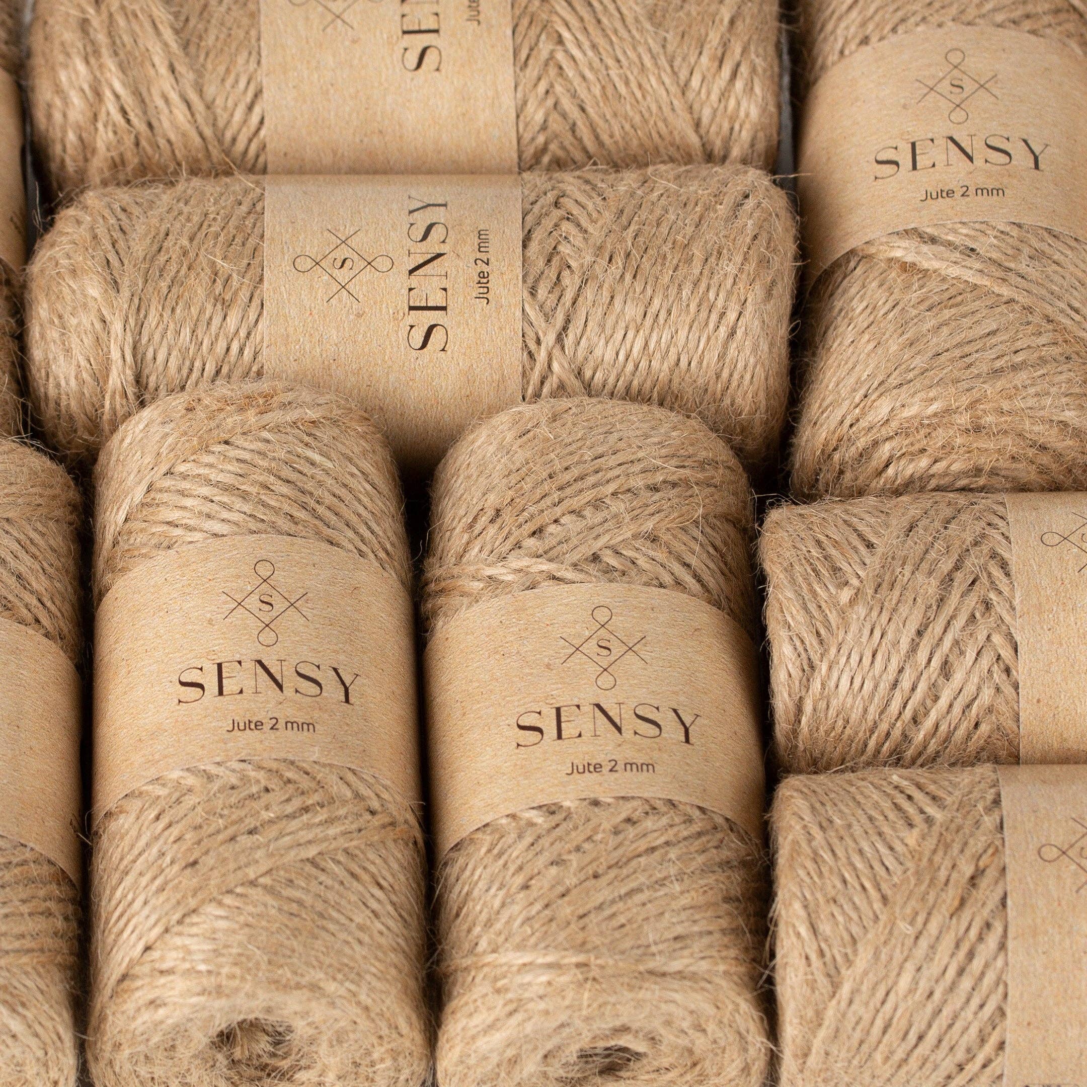 Sensy - Wholesale Twine - Sensy Premium Natural Jute Twine Best Arts Crafts Gift Twine Christmas Twine Durable Packing String (328 Feet)6
