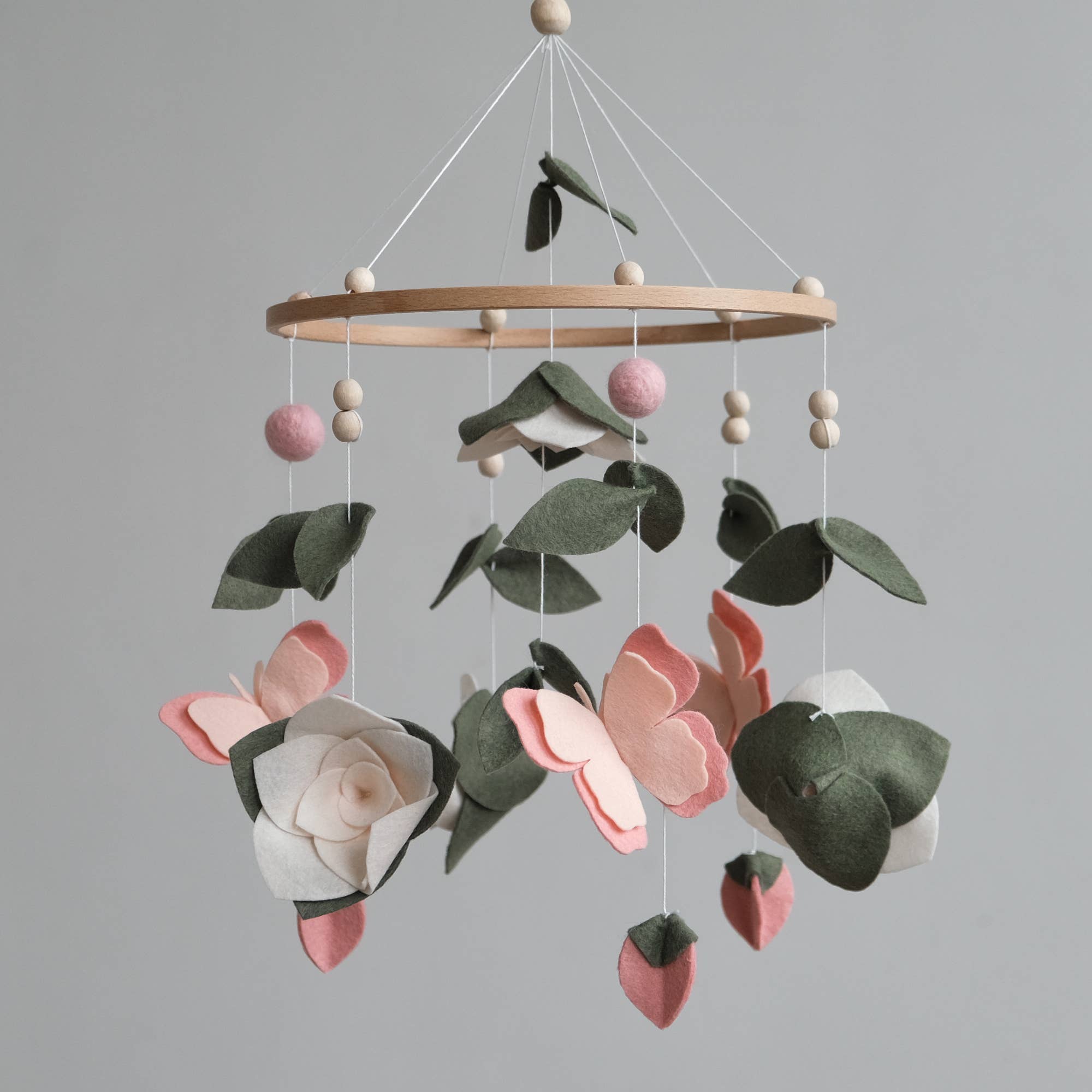 ChilDreams - Wholesale Baby Mobile - Baby Mobile - Floral nursery mobile - Butterfly crib mobile2