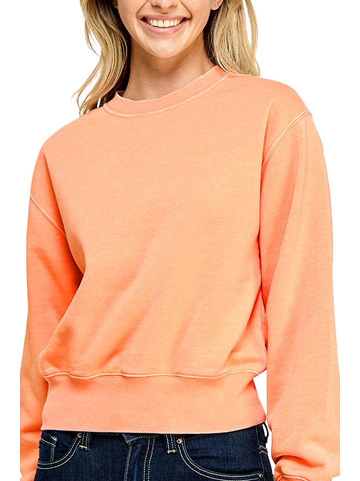 Vanilla Monkey - Wholesale Sweatshirt - Women's - Basic Burnout Fleece Sweatshirt