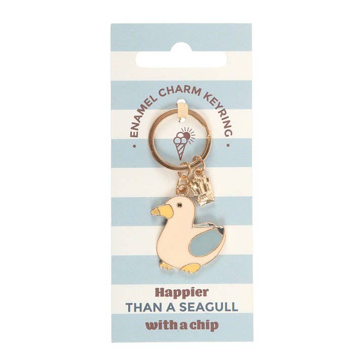 Something Different Wholesale - Wholesale Keychain – Women's - Seagull and Chips Keyring1