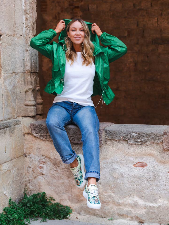 Mumka - Wholesale Lifestyle Sneakers - Women's - Flores Sneakers in Green2