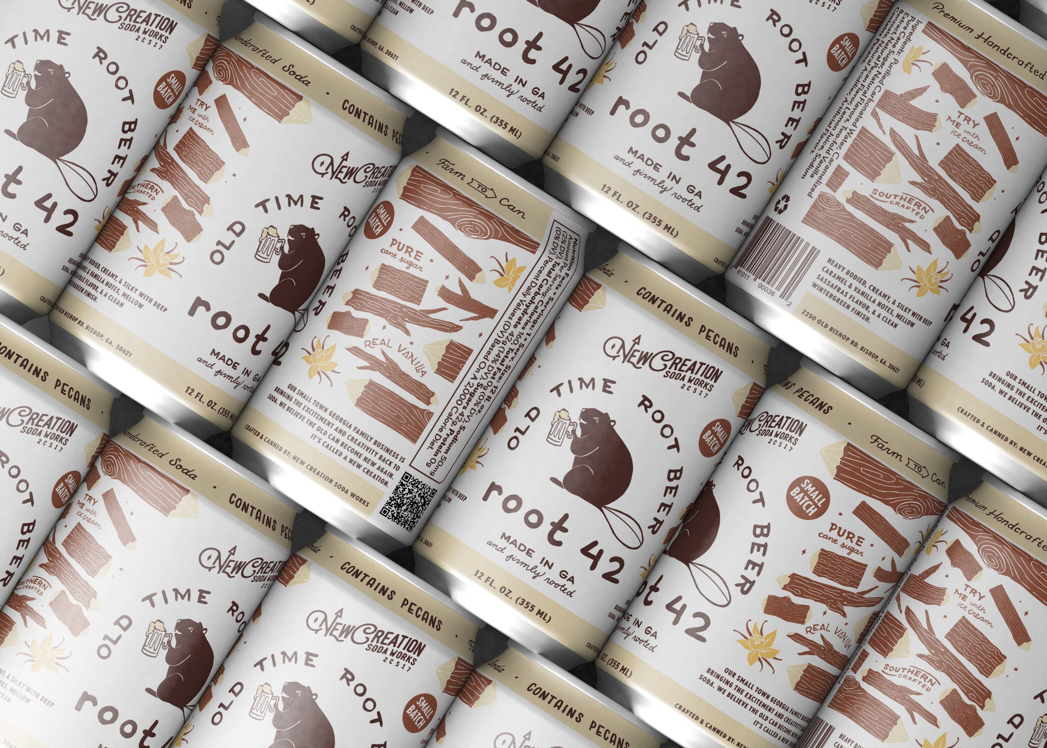 New Creation Soda - Wholesale Soda/Carbonated Drink - Root 42 Old-Fashioned Root Beer (Case of 16)2