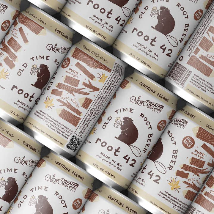 New Creation Soda - Wholesale Soda/Carbonated Drink - Root 42 Old-Fashioned Root Beer (Case of 16)2