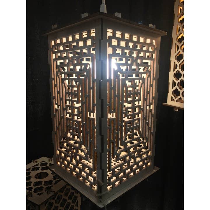 Asian Inspired Patterned - Lantern for wholesale by Etch Pros