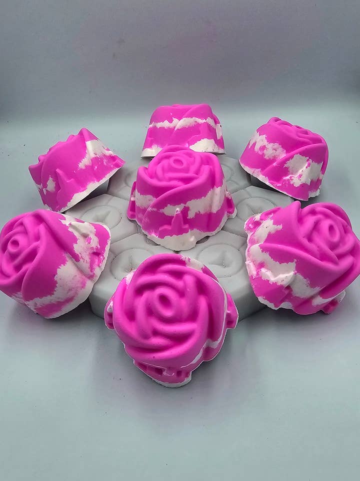 Roses bath bombs Strawberry Cream for wholesale by Glamfizz