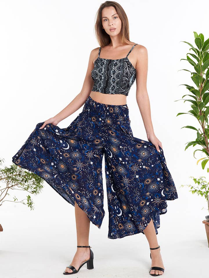 RAYON PALAZZO PANT (TH-1867) for wholesale by Kathmandu Imports