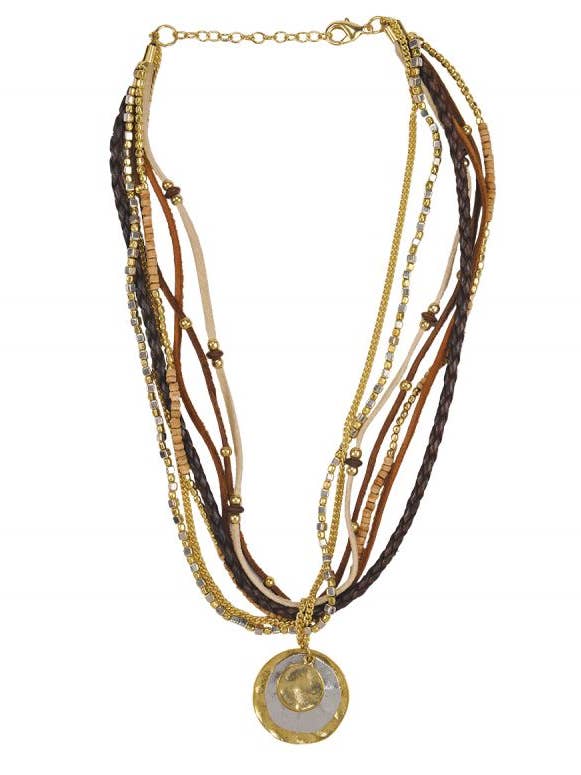 Multi Strand Necklace - Pendant Choker Style for wholesale by The Collection Royal / Royal Handicrafts