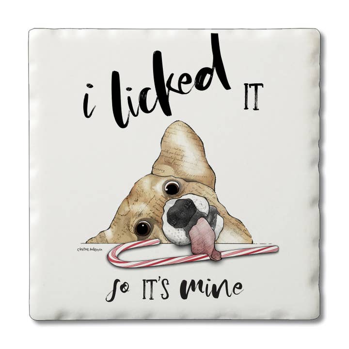 CounterArt/Highland Home/Thirstystone – Großhandel Verkaufsdisplay – Wohnen – Naughty Pets Einzelner Untersetzer-Display im Vorverpackten Set4