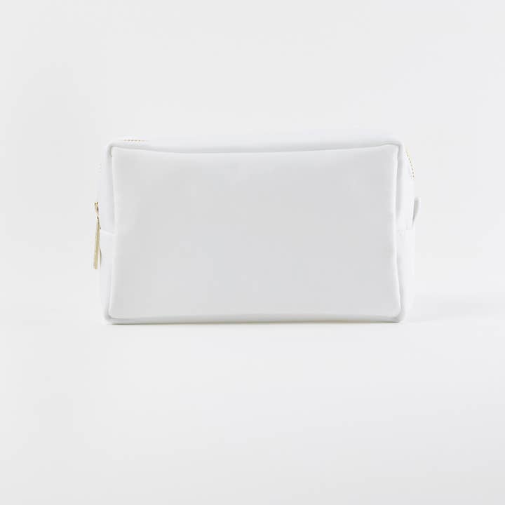 ThreeTwoOne - Wholesale Makeup/Cosmetic Bag - BLANK Nylon Makeup Bag - White