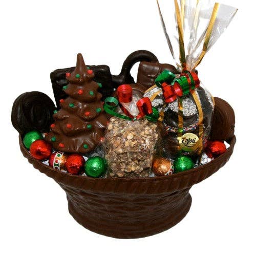 Panier de Noël comestible pour la vente par Enjou Chocolat