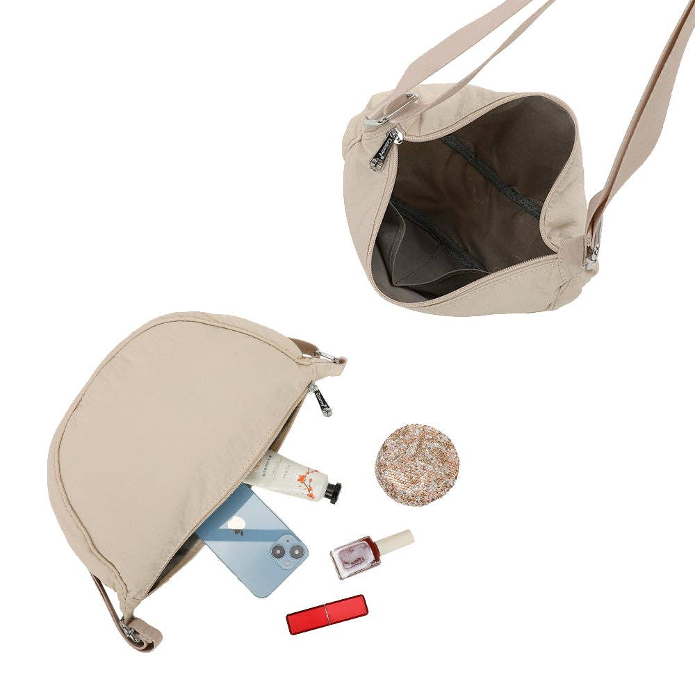 Gallantry – wholesale Midjeväska - Dam – Gallantry Moonline (R-1951) halv-måneformad väska i lättviktsnylon16