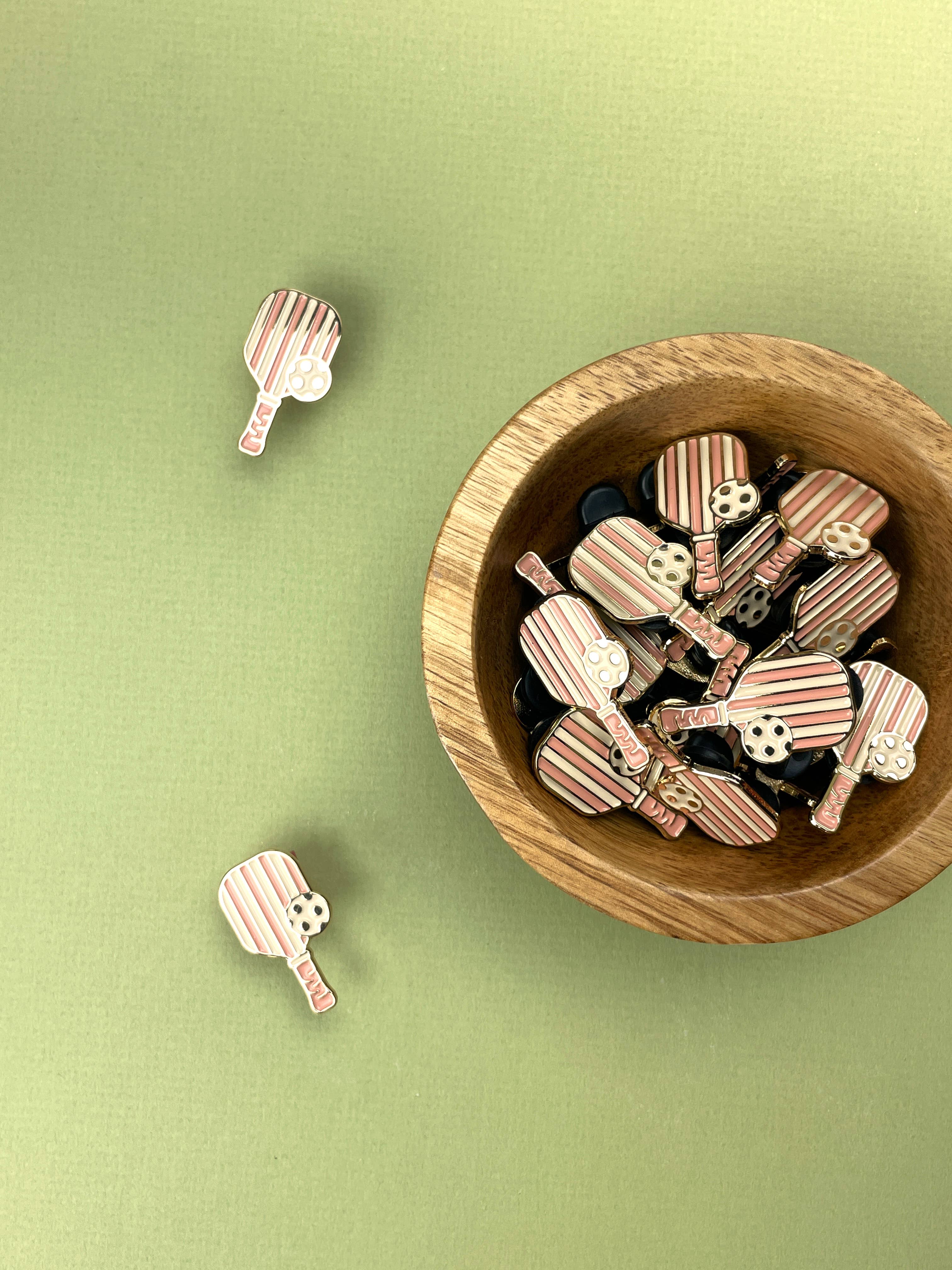 Ruff House Print Shop - Wholesale Lapel Pin/Button - Pickleball Paddle Enamel Pin2