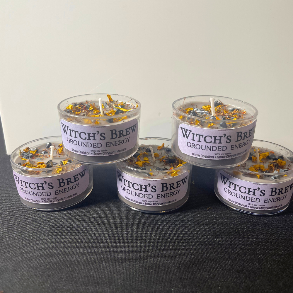 Mystic Showers - Wholesale Pot/gevulde kaars - Kristallen Kaars Ritueel Intentie Collectie met Botanicals3