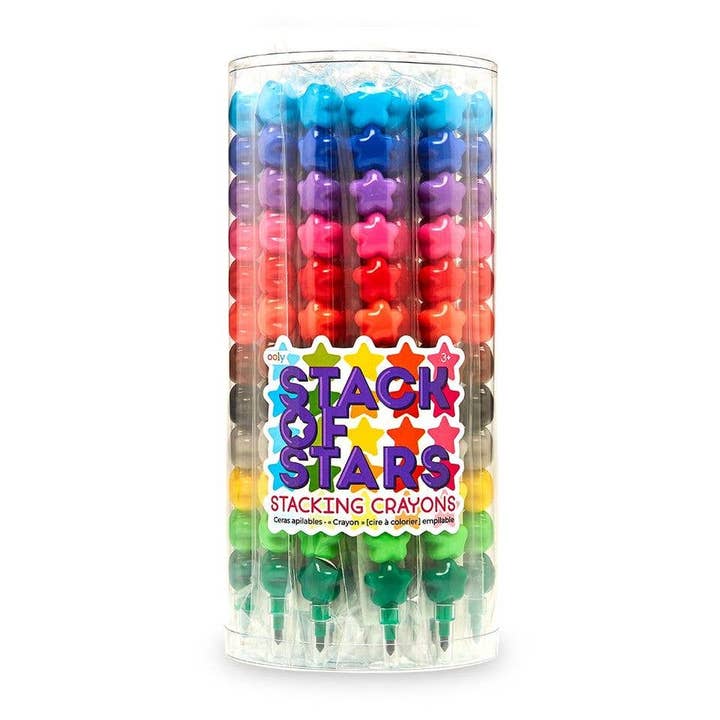 Stack Of Stars: Stacking Crayons (Tub of 24) for wholesale by OOLY