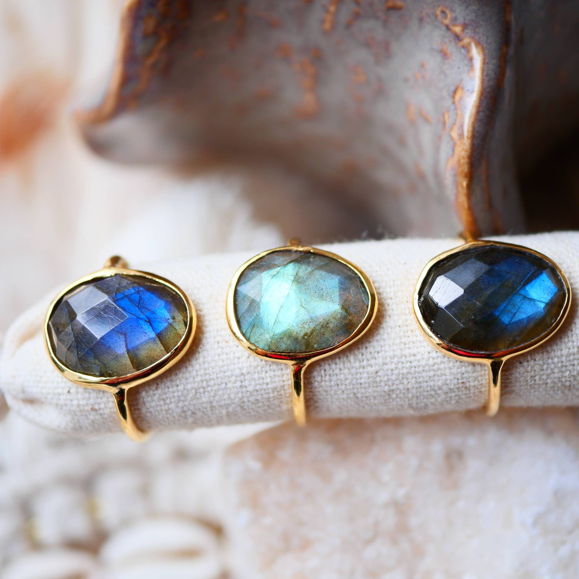 GINANDGER – Großhandel Mehrsteinige Ringe – MUKTI Ring - Labradorit - Schutz und Intuition2