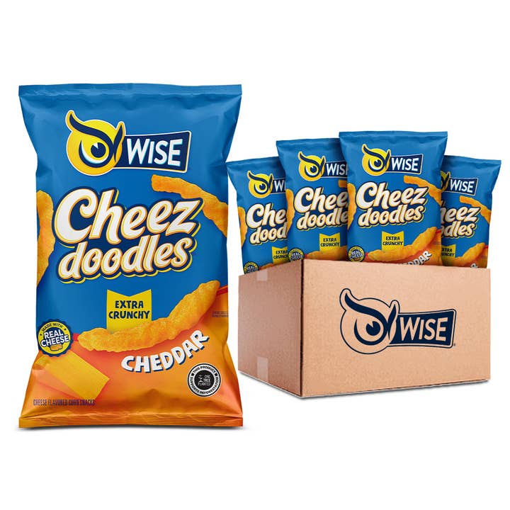 Extra Crunchy Cheddar Puffs for wholesale by Wise Foods