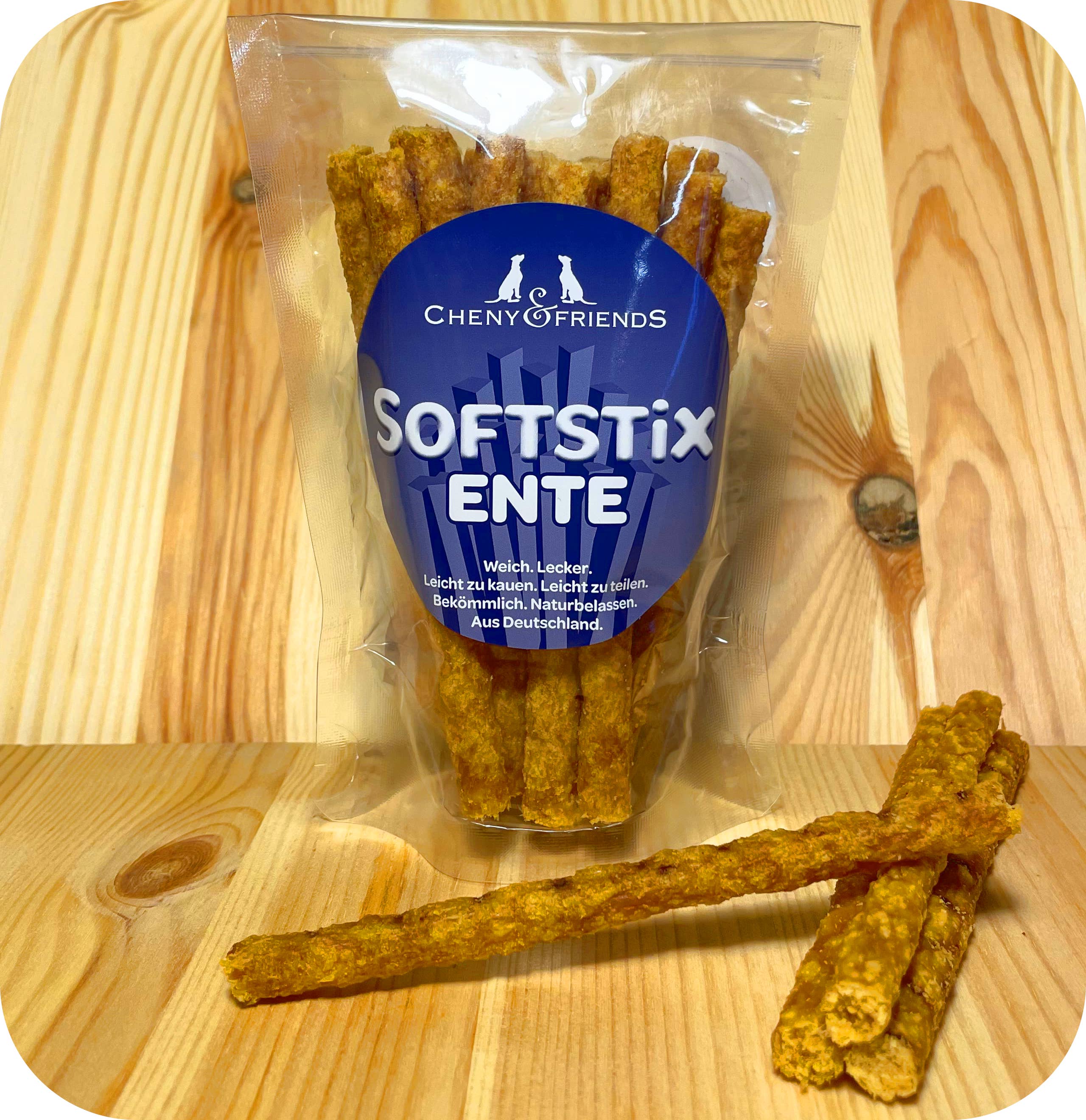 Cheny & Friends - Wholesale Pet Treats - Dog - Softstix Duck