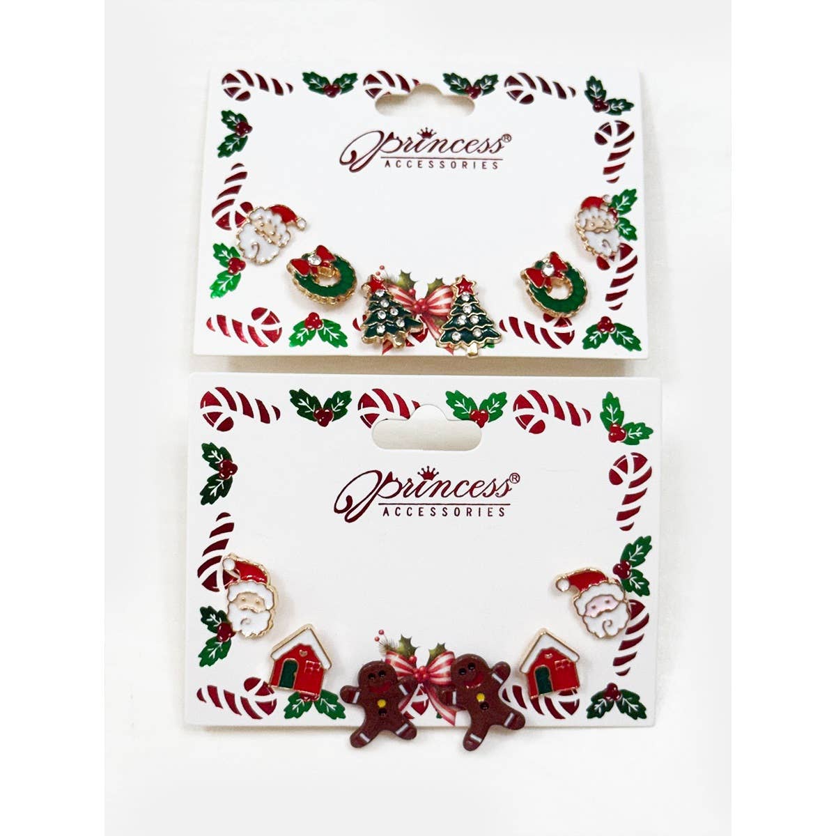 MÉLANGER LA COULEUR Boucles d'oreilles scintillantes à thème de Noël mignonnes en vente sur Faire2