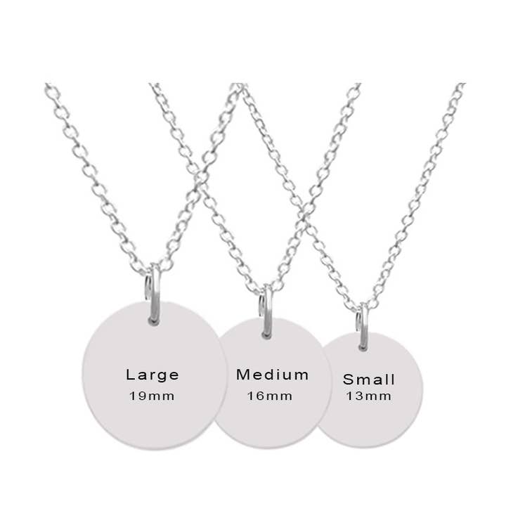 Personalized Disc Pendant for wholesale by Kavalis
