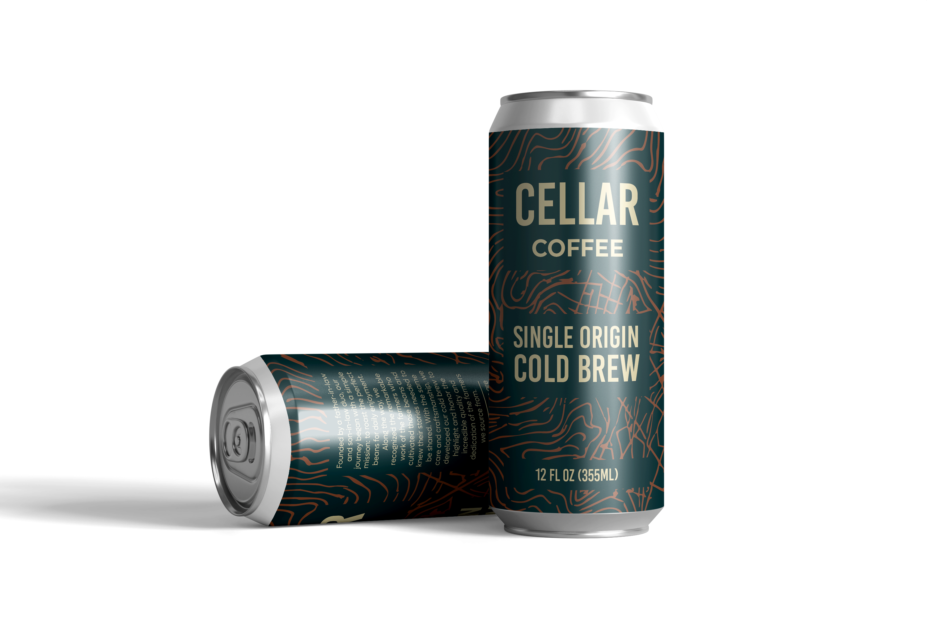 Cellar Coffee Company - Wholesale Iced Coffee/Cold Brew - Cellar Coffee Single Origin Cold Brew (12 oz sleek cans)2