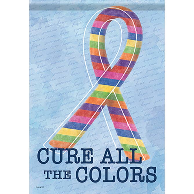 FlagTrends by Carson - Wholesale Flag - "Cure The Colors" Dura Soft Garden Flag