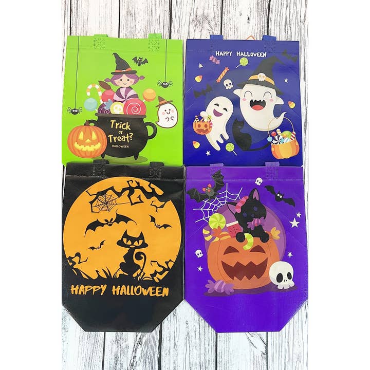 HALLOWEEN PUMPKIN GHOST TREATS REUSABLE GIFT BAG for wholesale by JHP Collection