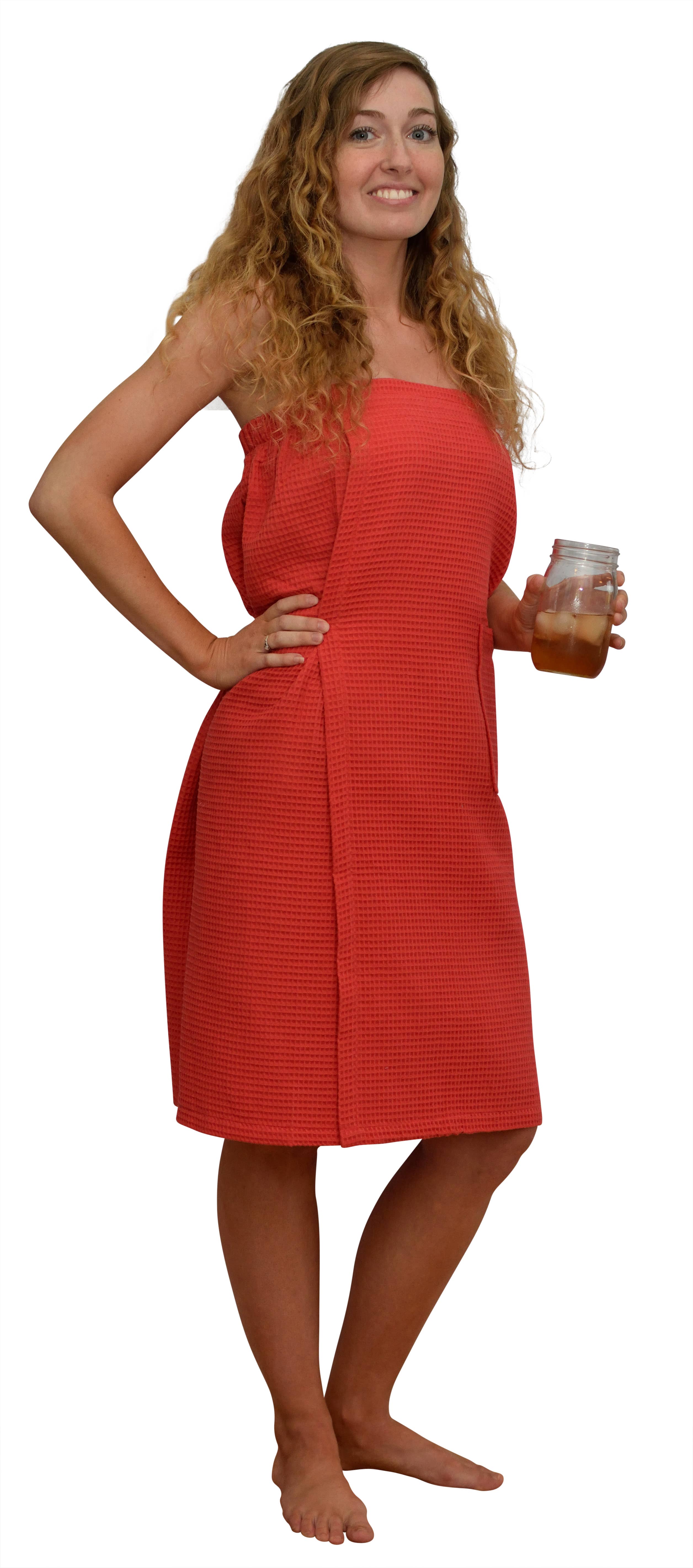 Alan Pendergrass Robes - Vente Peignoir – femme - Enveloppe en coton/gaufre, longueur 60/40 32 po6