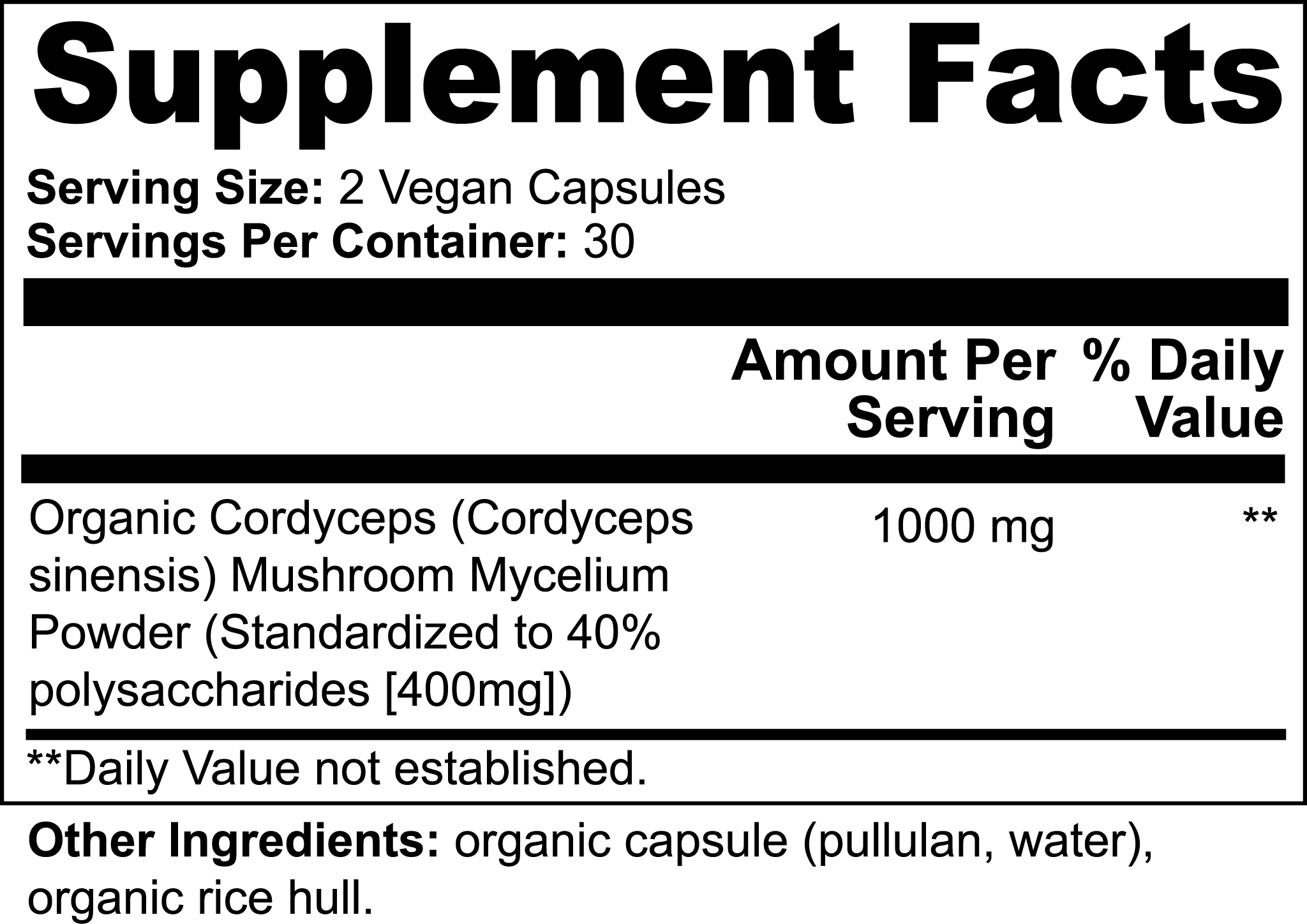 Ritzy Herb - Wholesale Oral Supplement/Vitamin - Ascend Cordyceps Mushroom Capsules5