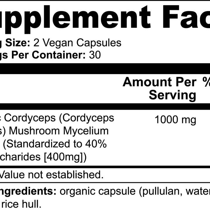 Ritzy Herb - Vente Supplément oral/vitamine - Capsules de champignons Cordyceps Ascend5