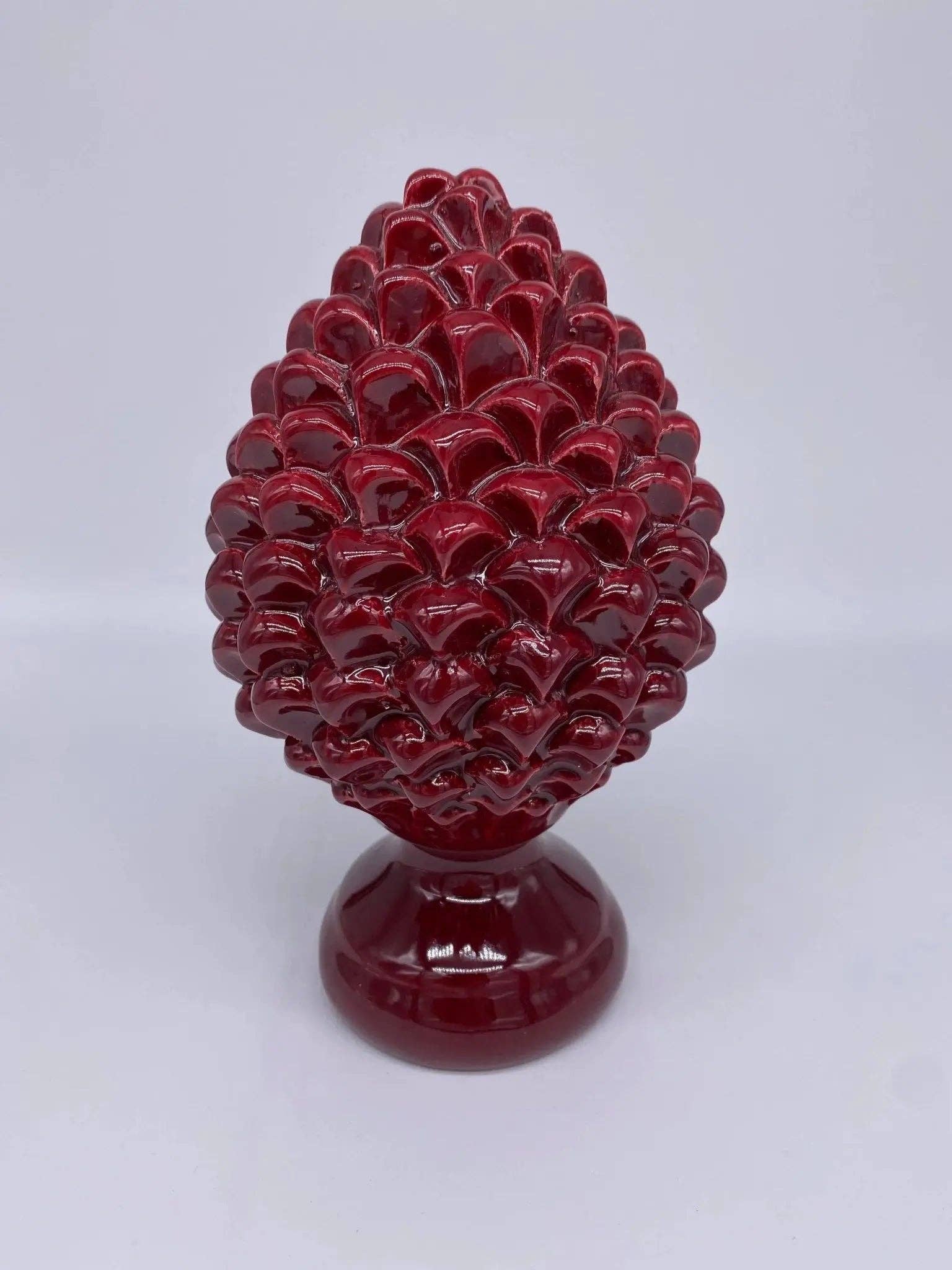 DD Ceramiche Siciliane - Wholesale Decorative Tabletop Object - Caltagirone Ceramic Pinecone cm H.20 Artisan Luis Line13
