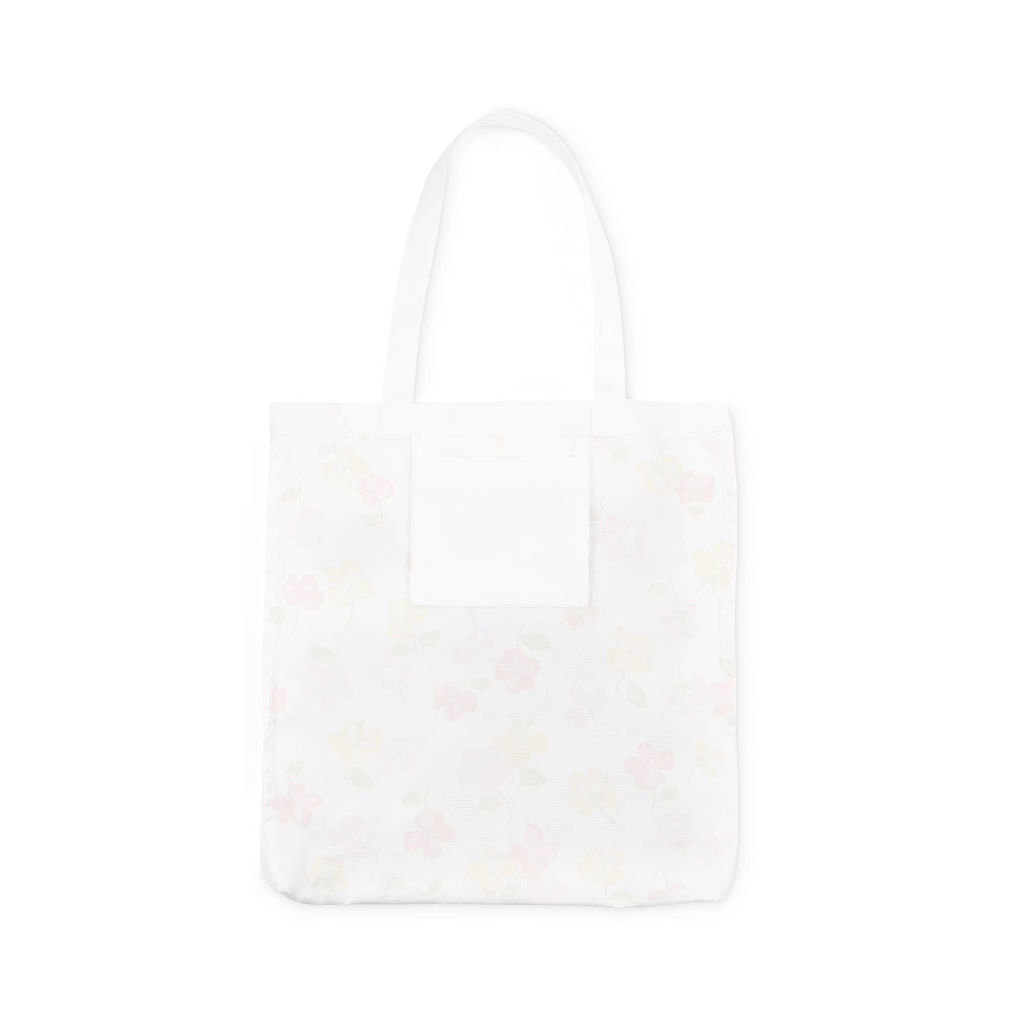 Wholesale Canvas Book Tote, Spring Pansies for your store Faire