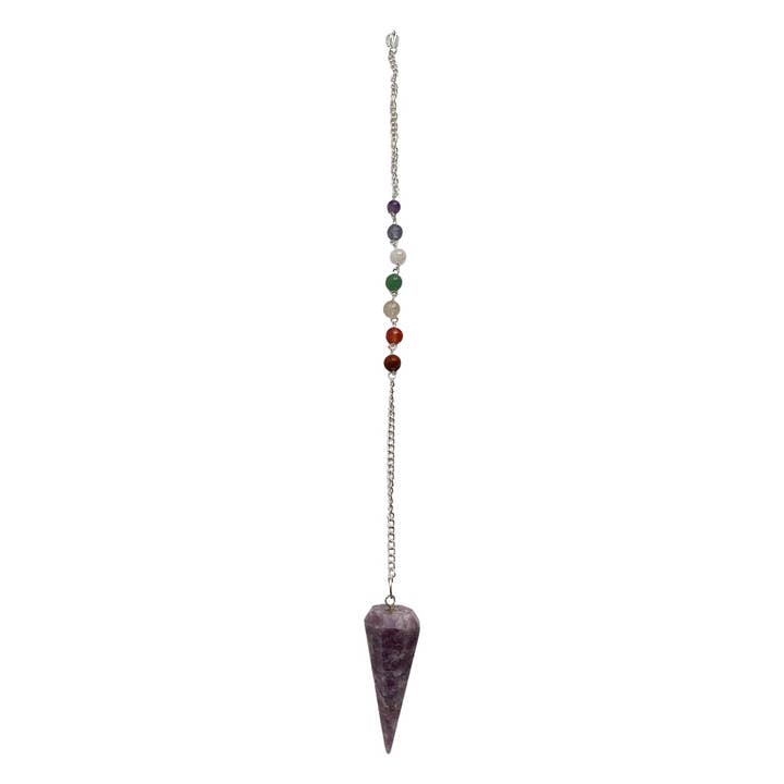 VIE - Wholesale Meditation Supplies - Pendulum with 7 Chakra Beaded Chain51