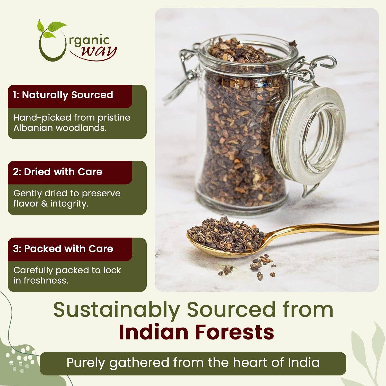 Organic Way LLC – Ervas por atacado – Amêndoa Seca/Emblica Officinalis Cortada e Peneirada (Phyllanthus emblica) - Certificado Kosher | Cru, Vegan, Não OGM e Sem Glúten | Certificado USDA | Origem - Índia2