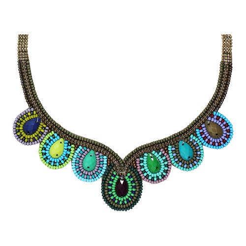 Seed bead hand beaded Necklace Teardrops Necklace in Lombok for wholesale by Erik & Mike