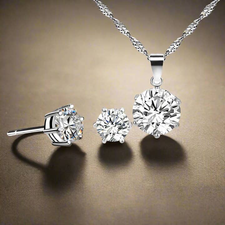 Argent Bijoux sertis de diamants en vente sur Faire